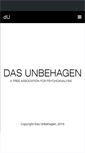 Mobile Screenshot of dasunbehagen.org