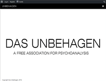 Tablet Screenshot of dasunbehagen.org